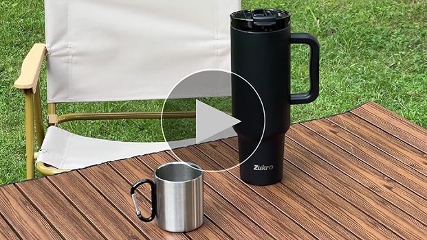 Amazon.com: Zukro 50 oz Tumbler With Handle and Flip Straw